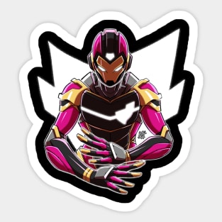 Iron Heart Armored Hero Sticker